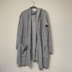NWOT Merona Cozy Hooded Cardigan: Gray